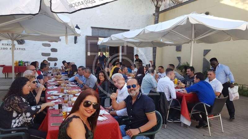 El almuerzo navideño del personal de la empresa Falcón y Peña (Foto TA)